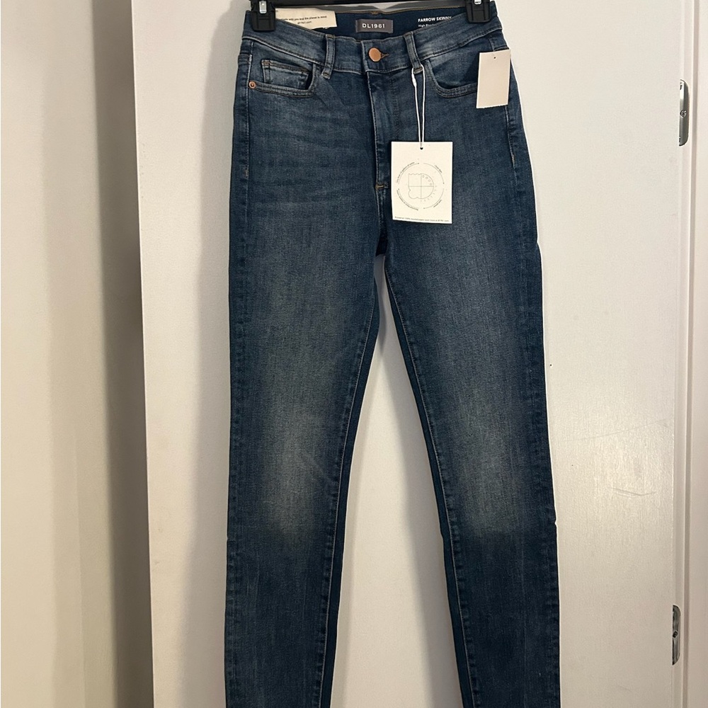 DL1961 Instasculpt High Rise “Farrow”Skinny ankle length Denim Jeans-NWT